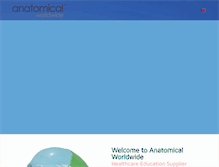 Tablet Screenshot of anatomicalworldwide.com